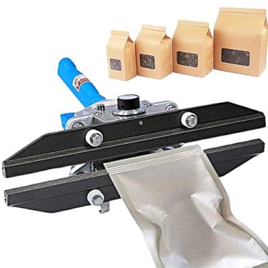 Imagem de Selante portátil de crimpagem portátil, selador de saco plástico 200 300 400 500 600 mm, selante de impulso, máquina de embalagem de saco selador a vácuo, para saco Mylar, saco de alumínio, saco de