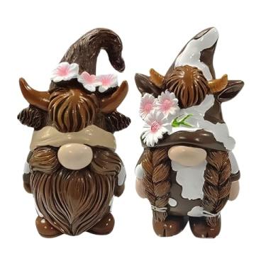 Imagem de Figuras de gnomo de resina | Estatueta de gnomos em miniatura de resina de arte de jardim | Requintada pequena paisagem decoração ao ar livre figuras de anões acessórios para sofá, estante e pátio