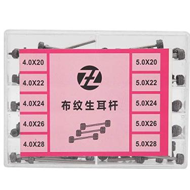 Imagem de Pinos de relógio Barras de mola Barras de ligação de pulseira Kit de reparo de relógio profissional Todo em aço Durável Tamanhos variados para relojoeiros e reparadores Preto 4 mm