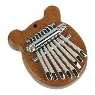 Imagem de Shakven Piano de dedo portátil, de 8 teclas,portátil polegar piano dedo | Piano musical de bolso, piano de dedo Mbira feito à mão para crianças, todas as idades, família