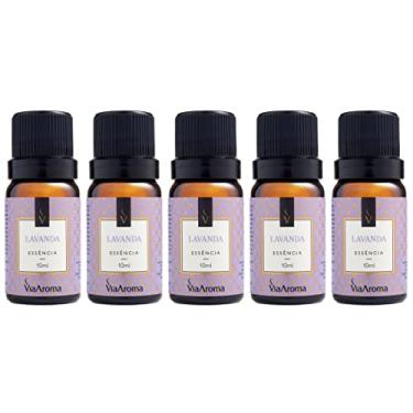 Imagem de Kit 5 Essências Aromatizadoras Para Difusor Elétrico 10ml Via Aroma Lavanda