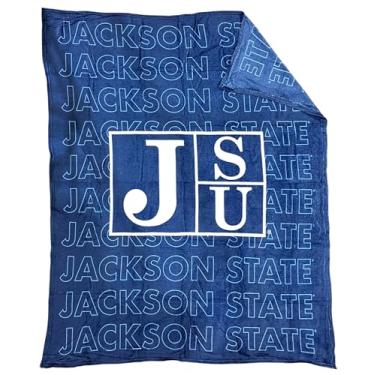 Imagem de Pegasus Sports Cobertor de pelúcia NCAA Echo Team Wordmark, cor do time, 60 x 70 (Jackson State University)