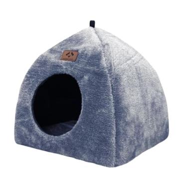 Imagem de ＡＷＨＡＯ Cama de Caverna para Gatos, Base Antiderrapante de Pelúcia Lavável para Gatinhos, Tenda de Caverna para Gatos, Cães E Pequenos Animais Internos, GG