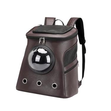 Imagem de Bothyi Mochila para transportar animais de estimação, mochila leve para transporte de animais de estimação, bolsa de viagem leve para cães pequenos para, MARROM