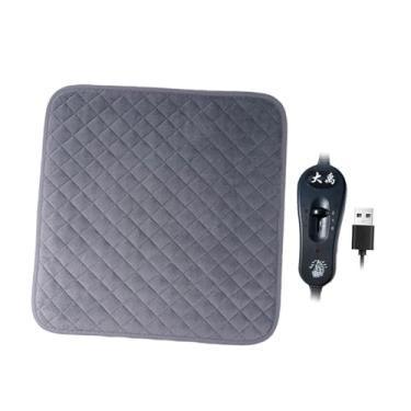 Imagem de IEUDNS Cobertor elétrico aquecido para gatos, ideal para casa e viagens. Perfeito para acomodar coelhos, filhotes e hamsters, Cinza