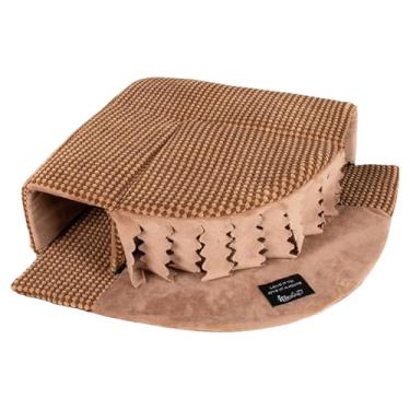 Imagem de Ｂｅｓｇａ Acessórios para esconderijo de porquinho-da-índia: túnel portátil, antiderrapante e lavável, ideal para hamsters, ratos, chinchilas e outros animais, Marrom