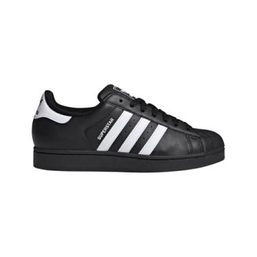 Imagem de adidas Tênis masculino Superstar II Street Style Sheel Toe Basket, Preto, branco, 9.5 Women/8.5 Men