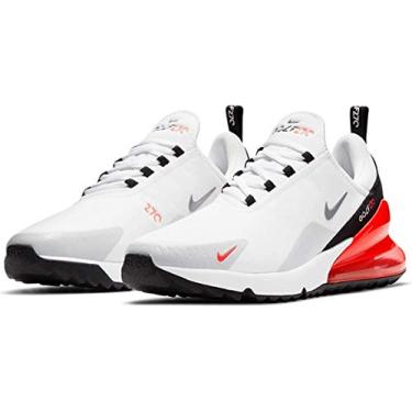 Imagem de Nike Tênis masculino Air Max 270 Golf, Branco/cinza claro/cinza neutro/preto, 40