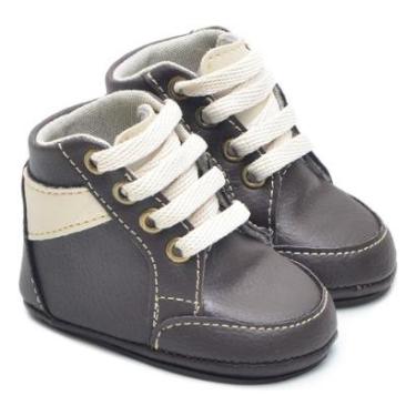 Imagem de Tênis Infantil Cano Alto Bebê Cadarço Estilo Conforto-Masculino
