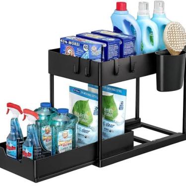 Imagem de Organizador Multiuso 2 Níveis com Bandeja Corrediça - Global mix