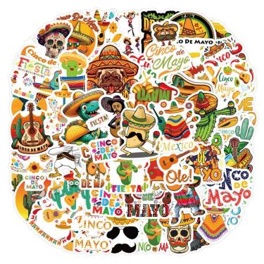 Imagem de Adesivos de vinil impermeável Cincos De Mayos Anime 60 unidades/lote