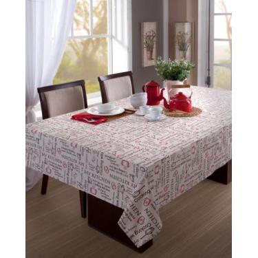 Imagem de Toalha de Mesa Quadrada Impermeavel 160X160 cm Kitchen - PIETRA, Creme