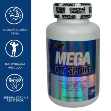 Imagem de Multivitaminico Mega Vit Sport 100 Caps - Strong Target - Envio Imedia