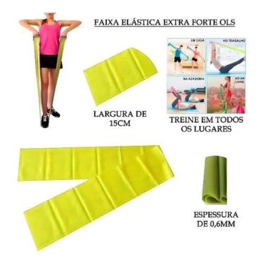 Imagem de Faixa Elástica Thera Band 1,5 Metro Treino Em Casa Exercício - XD FITN