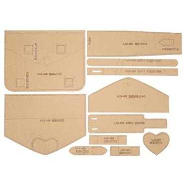 Imagem de Bolsa de ombro padrão de modelo acrílico de alta resistência kit de padrão de bolsa de couro transparente DIY trabalho manual corte de precisão material durável modelos de