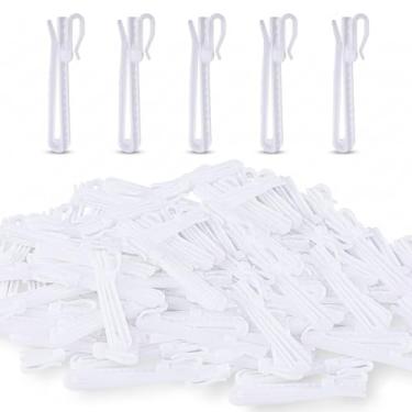Imagem de Mioxskrey Ganchos de cortina de plástico, 100 peças de ganchos ajustáveis com pregas, ganchos de pino plissado para cortinas plissadas, cortinas de janela, cortinas de chuveiro, cortina de porta