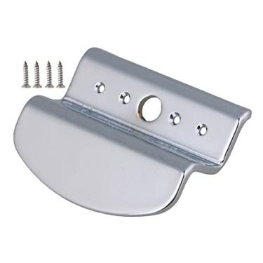 Imagem de Yibuy 30 x 27 mm Prata 4 Cordas Banjo Tailpiece para Substituição de Peças de Guitarra