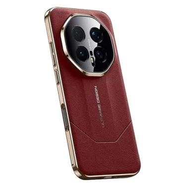 Imagem de LYJSMGZ Capa à prova de choque para Huawei Honor Magic 8 Pro/Magic 8, capa de abertura de lente de precisão fina respirável fosco anti-impressão digital, vermelha, Majic 8 Pro