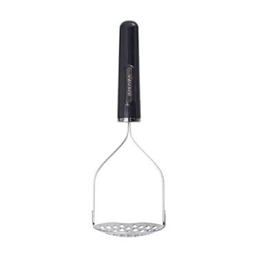 Imagem de Farberware Espremedor de batata profissional de aço inoxidável com alça de aderência confortável, preto