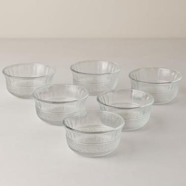 Imagem de Conjunto de Bowls de Vidro, Design Elegante, 11,5cm Diâmetro, Vidro Transparente, 6 Peças, Ideal para Sobremesas, Petiscos e Saladas