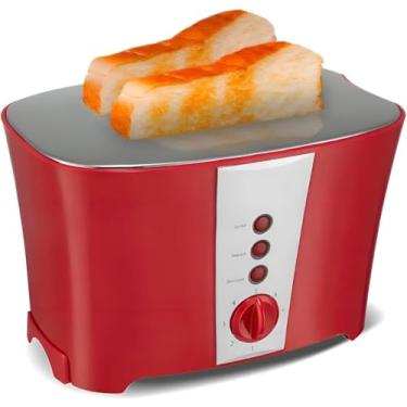 Imagem de Genérico, Torradeira de Pão Elétrica Premium 110v 800W com Bandeja de Migalhas Inox 7 Níveis de Tostagem