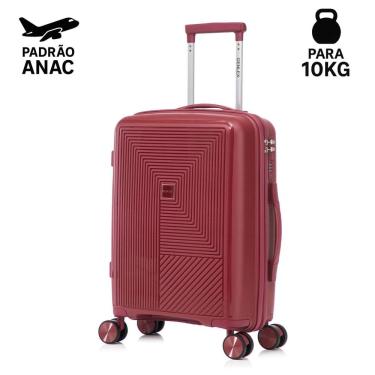Imagem de Mala Bordo 10kg Viagem Resistente Flexível em Polipropileno Rodinhas 360º TSA - Quito - Denlex