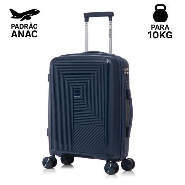 Imagem de Mala Bordo 10kg Viagem Resistente Flexível em Polipropileno Rodinhas 360º TSA - Quito - Denlex