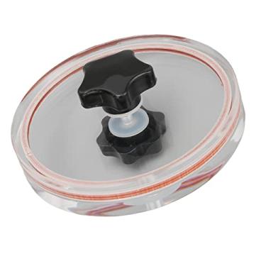 Imagem de Akozon Protetor de Etiqueta de Disco de Vinil – Protetor de Limpeza Transparente à Prova d'água Com Vedação de Borracha de Silicone, Braçadeira Industrial para Discos LP de 12 Polegadas (Vermelho)