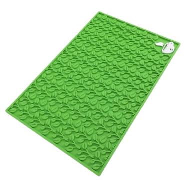 Imagem de Yosoo Esteira Antiderrapante da Barra de café, Esteira Impermeável do Silicone, da Absorção de Choque para a Bancada Com Coleção Líquida do Excesso