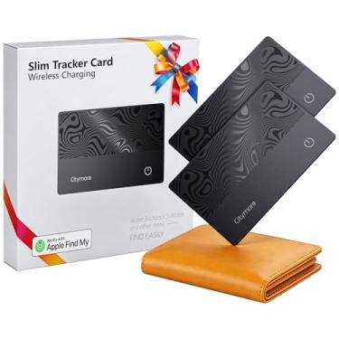 Imagem de Pacote com 2 cartões de rastreamento, para AirTag, Bluetooth Tracker Smart Finder para Apple AirTag, Find My[certificado Apple MFi] (apenas iOS), à prova d'água, rastreador GPS, localizador de itens