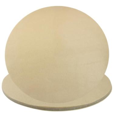 Imagem de Kemcatui Papel pergaminho redondo de 35,5 cm, 100 folhas antiaderentes, perfeitas para pizzaria, formas de bolo, prensa de tortilha e fritadeira a ar, papel pré-cortado à prova de graxa