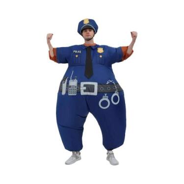 Imagem de Fantasia Inflável De Policial Para Adultos, Fantasia Engraçada Para Ha
