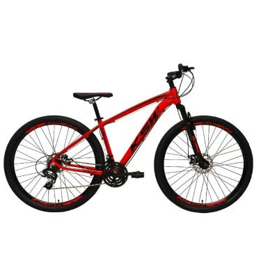 Imagem de Bicicleta Aro 29 KSW XLT Alumínio 24v Câmbio Shimano Garfo Suspensão com Trava no Ombro-Unissex