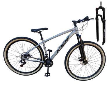 Imagem de Bicicleta Ksw Aro 29  Trava no Ombro 24 Velocidades Pneus Faixa Amarelo-Unissex