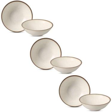 Imagem de Conjunto de 6 Bowls Vanilla de Cerâmica 300ml - Alleanza