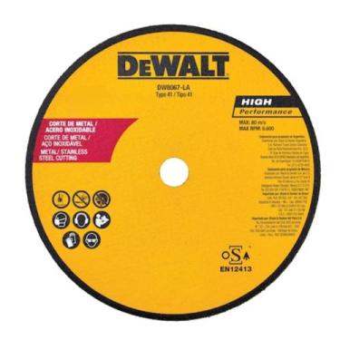 Imagem de Disco Corte Fino Inox 9 x 2,0mm x 7/8 DW8067-AR Dewalt - BLACK&DECKER