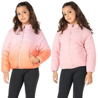 Imagem de Jaqueta Vrasalon Agasalho Infantil Dupla Face Degrade Feminina-Feminino