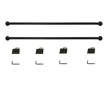 Imagem de ARNORX Varão de cortina café, 71 a 101 cm, preto