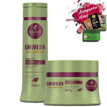 Imagem de Kit Haskell Bananeira Shampoo 300ml Mascara 300g