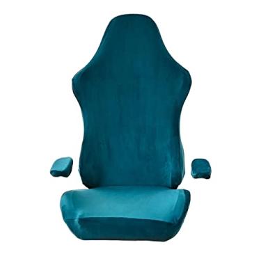 Imagem de DimyFew Protetoras para Cadeiras de Jogos E Escritório, Capa para Cadeira de Computador, Azul, Tamanho real