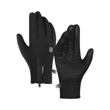 Imagem de Luvas De Ciclismo Tricotadas Unissex Quentes Compatíveis Com Tela Sens