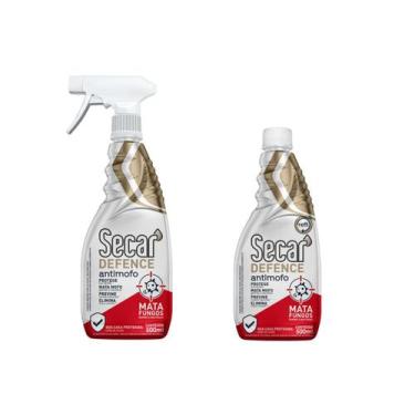Imagem de Kit Antimofo Secar Defence Gatilho + Refil 500ml Desumidificador Sem C
