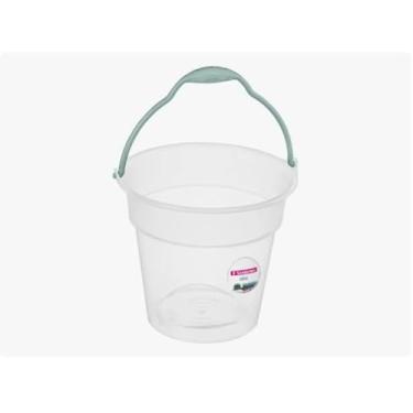 Imagem de Balde Graduado Sanremo Oba 15l Lavanderia Casa Cozinha 615 trasnparente