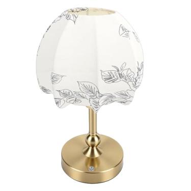 Imagem de Diydeg Abajur de Mesa LED, Abajur de Mesa Sem Fio Recarregável de 1200mAh de Regulável Exclusivo Com de Tecido, de de Cabeceira para Decoração de Casa,