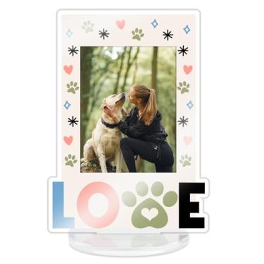 Imagem de Banlai Porta-retrato Polaroid 5,6 x 7,5 cm, aniversário, Natal, Natal, amante de animais de estimação, presente para gato, cachorro, pai, mãe, dono, carteira, tamanho mini, porta-retrato Polaroid