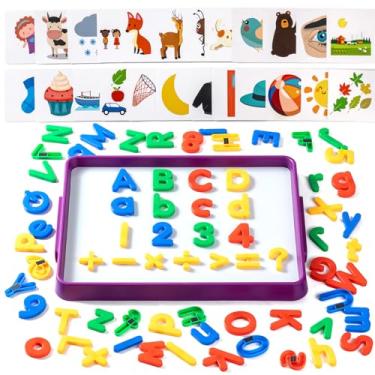 Imagem de Odoorgames Magnetic Letter and Number Trays – Educational Magnetic Trays for Classroom, Kids White Boards for Learning & Fun (9.5" x 13") - Purple