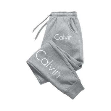 Imagem de Calças Esportivas Casuais Unissex Com Estampa, Calças Longas Com Cordã