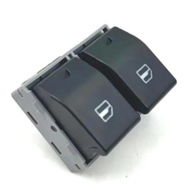 Imagem de Botões de janela compatíveis com VW Polo 9N 2001 2002 2003 2004 2005 2006 2007 2008 2009 Botão de interruptor de janela elétrica para carro 6Q0959858A