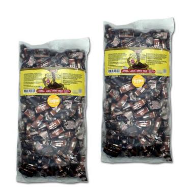 Imagem de Caramelo de chocolate diet toffee embalagem 1kg hué - kit 2 unidades