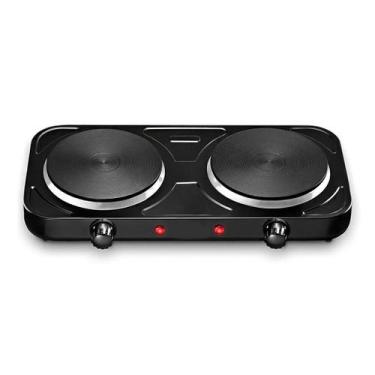 Imagem de Fogareiro Fogão Elétrico 2000w Cooktop Panela 2 Bocas Disco - New, Pre